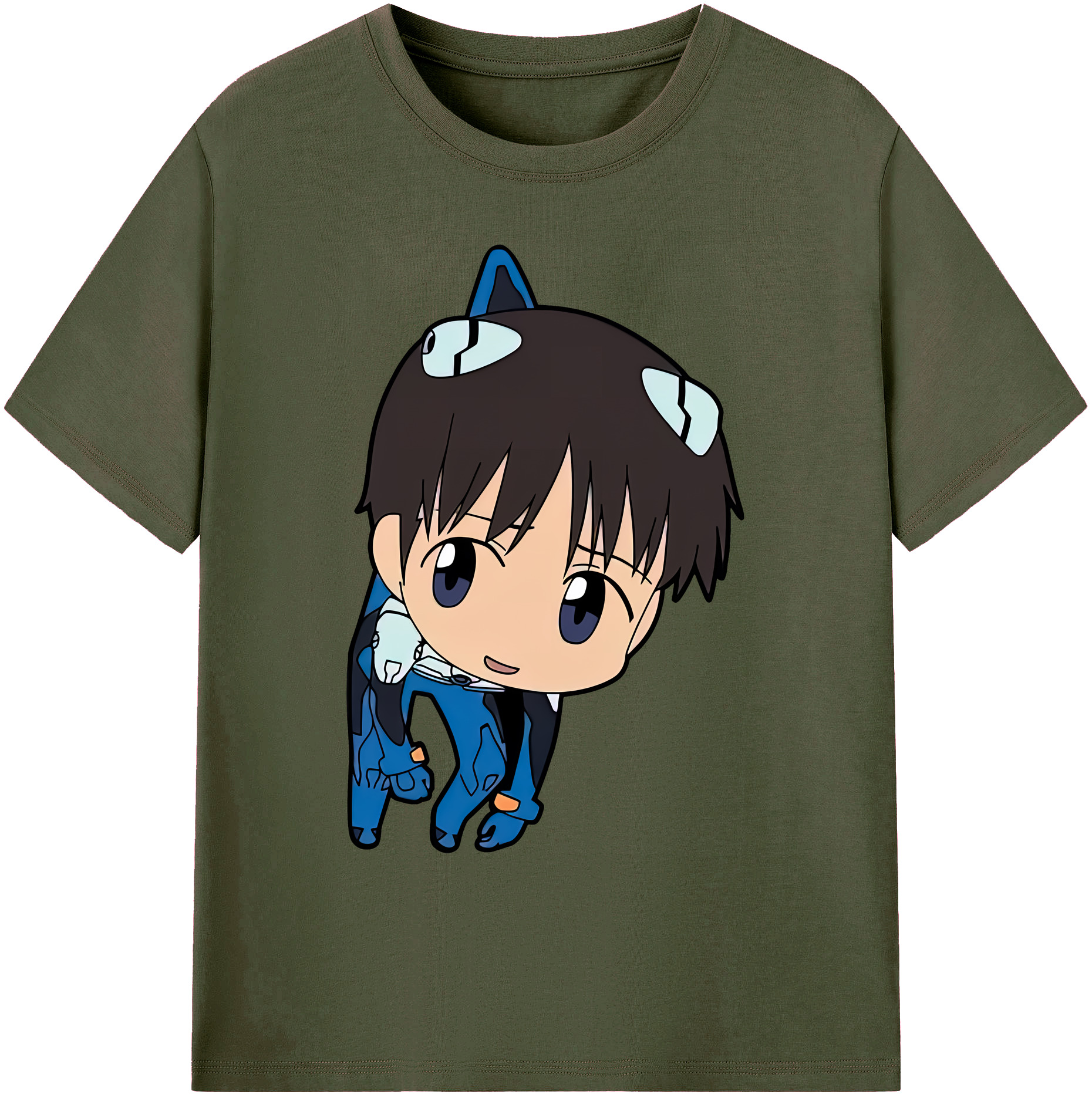 （画像用） EVA 新世紀エヴァンゲリオン 綿100％ メンズ半袖Tシャツ｜肌触りやわらか＆通気性